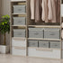 ENUMAIL Closet, 13x9.1x7.9 Storage Boxes, Collapsible Storage Bins with Lids, Cotton and linen cloth Storage Baskets