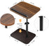Wioxewi (15.7"x11.8") 360 Sofa Tray Table - Folding Swivel Laptop Desk for Couch, Bed, Recliner, Portable Multi-Angle