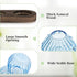3Pcs Glasseam Mushroom Plant Propagation Station: Glass Plant Terrarium Jar with Wood Stand Unique Hydroponic Planters