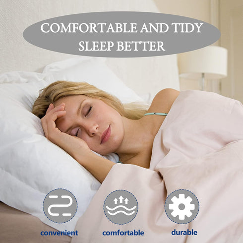 TGOOD Gift for Mum! Sheet Fasteners Keepers - Adjustable Elastic Bed Sheet Holder Straps for Full, Queen, King, Twin