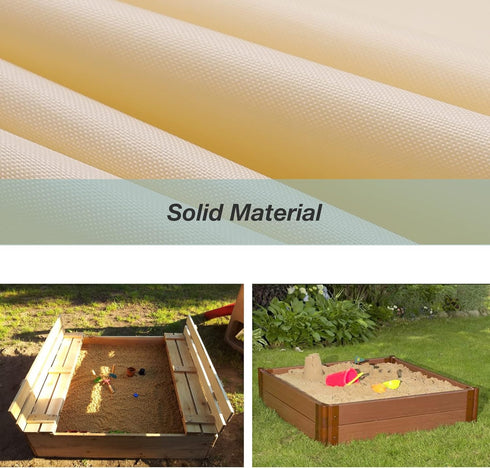 Hoypeyfiy (47 47 inches,59 59 inches) (Medium59 59inches) Sandbox Sandpit Cover, Kids Sand Box Cover for Sand and Toys