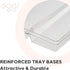Oggi 5-Compartment Silverware Organizer, Clear Cutlery Storage for Kitchen Drawers