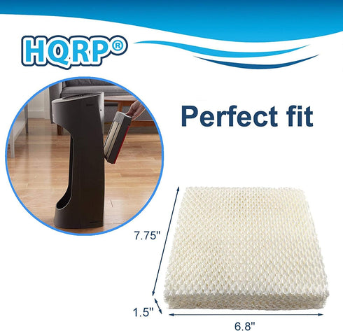 HQRP 2-Pack Wick Filter Replacement for Honeywell Filter T HFT600 / HFT600PDQ Compatible with Honeywell HEV615 HEV620