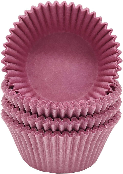 Premium Purple Greaseproof Cupcake Liners, 100-Count Standard Sized Muffin Paper Baking Cups