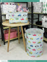 FANKANG Canvas Storage Basket, Foldable Nursery Hamper with Waterproof PE Coating, Large Baskets for Kids, Office,