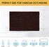 ACCUMTEK Luxury Brown Bathroom Rug Mat, 36"x24", Ultra Soft Thick Absorbent Non Slip Chenille Mat for Bathroom