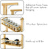 3 Counter Hanging Spice Rack for Refrigerator - Tier Bamboo Kitchen Shelf Organizer for Can Seasoning Storage, Adhesive