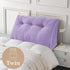 Sasttie Headboard Pillow Twin/Twin XL, Wedge Pillow Headboard for Dorm, Triangular Daybed Backrest Cushion for Sitting