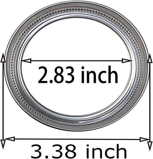 304 Stainless Steel Sprouting Lids - 6 Pcs for Wide Mouth Mason Jars, Making Organic Sprout Seeds