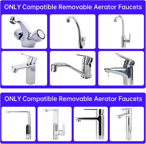 Dishwasher Faucet Adapter, 2 Pack Portable Washer Faucet Snap Adapter Connection Accessories for Male and Female