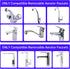 Dishwasher Faucet Adapter, 2 Pack Portable Washer Faucet Snap Adapter Connection Accessories for Male and Female