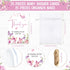 25 Sets Wesiti Baby Shower Favor for Guests Butterfly Keychain with Nail Clipper and Bottle Opener Thank You Tag Card