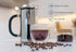 High Borosilicate Glass French Press, 1000 ml Capacity with 304 Stainless Steel for Coffee Enthusiasts
