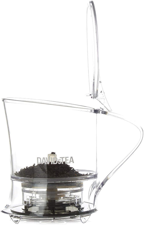 16oz DAVIDsTEA BottomDispensing Tea Steeper with Fine Nylon Infuser BPAFree Tritan, DripFree Loose Leaf Tea Maker (Hot