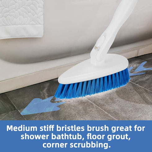 Qaestfy Bathtub Brush Replacement Head for Shower, Tub, and Tile Cleaning, Compatible with QAE008 & QAE002 Model QAE010