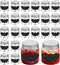 24 Pack Mini Mason Jars with Lids, 1.7oz Clear Round Glass Bottles, 24 Pcs Labels, Mini Spice Jars for Jam