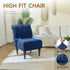 XIAROGEE Armless Armless 1) Velvet Accent Chair Cover, Soft Stretch Accent Chair Slipcovers Without Arms Removable