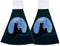 Halloween Decorations Cat Moon Starry Sky Hand Towels Hanging Kitchen Dish Towel
