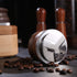 53mm Coffee Distributor, Adjustable Depth Espresso Distribution Tool with Walnut Wood Handle, Fits 54mm Breville