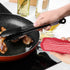 uxcell 2Pcs Pot Handle Covers, Heat Resistant Sleeve for Iron Skillet, Kitchen Baking Supplies, Black Flower Pattern