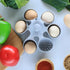 Dacthuw 6 Silicone Egg Boiler Rack for Hard Soft Boiled Eggs, Food Grade Silicone Egg Boiler Cooker with Holders