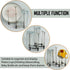 2 Pcs Cup Drying Racks Set, Retractable Drinking Glass & Baby Bottle Drainer Stand for Kitchen Countertop