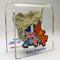 Original Piece of the Berlin Wall - Authentic Souvenir Mounted in Acrylic Display (Small 2"X2", Divided City)