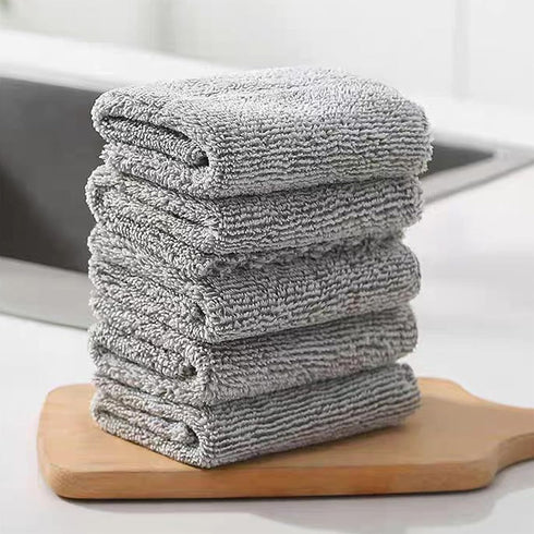 SAOYOAS 20 Pack 10 10" Kitchen Dish Cloths Super Absorbent Coral Fleece Dish Cloths, Reusable Washable Fast Drying