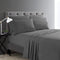 Home Collection Micro Caress Luxurious Sheet Set - 90GSM 4-Piece Full Size - Gray Color