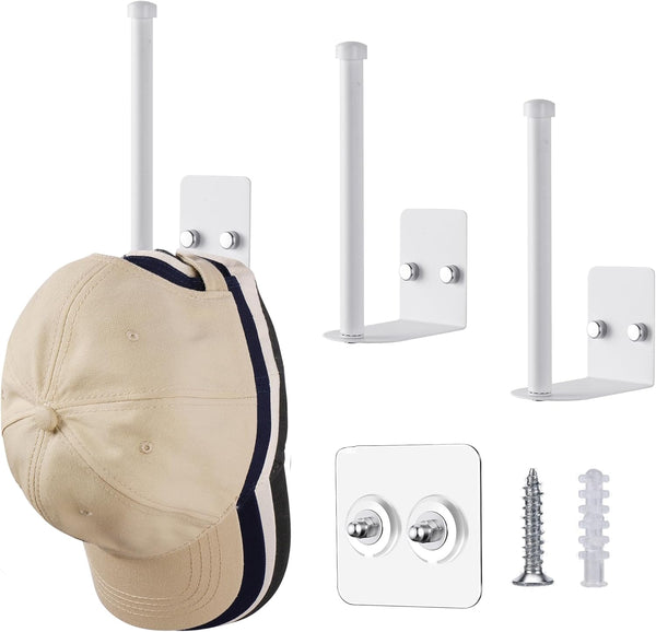 EASTTOWEST 3 Pack Hat Racks for Baseball Caps, Organizer Hangers for Wall, Door, Closet Storage