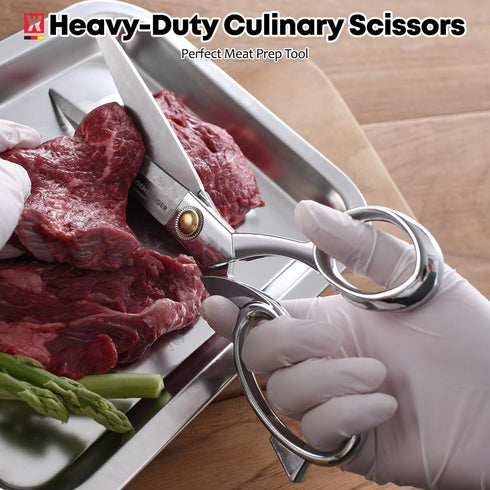1601) WAGENSTEIGER Stainless Steel Kitchen Scissors, Multi-Purpose Shears for Meat, Vegetables, Poultry & Seafood