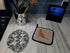 Caroline's Treasures BB1071-BL-BN-PTHD Cat Burlap and Brown Pot Holders, Kitchen Heat Resistant, 7 1/2 x 7 1/2