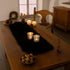 Table Runner, Modern Small Black Dresser Fur Table Runners for Christmas Wedding Party Holiday Birthday Home Farmhouse
