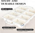 Mini Loaf Pans Silicone, Nonstick Small Bread Pans for Baking, 8 Cavity, 2 Pcs, Cream