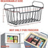 4 Pack 3.5-7 Goovilla Freezer Organizer Bins with Foldable Handle, Stackable Freezer Baskets for Cu.FT Deep Chest