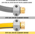 Zinc and Aluminum Male and Female Coupling, 2 Pack Garden Hose Repair Fitting, Fits 5/8-Inch and 3/4-Inch