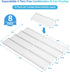 Spice Drawer Organizer, 4 Tier Clear Acrylic Rack for Kitchen, Expandable from 13" to 26" Spice Rack Tray (8 Pcs Clear)