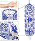 Mexican Talavera Bird Mandala Boho Plastic Bag Holder, Wall Mount Grocery Bag Dispenser for Home Decor