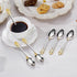 KEAWELL Luxurious 5.1-Inch Espresso Spoons Set - 6 Pieces, Mini Coffee Spoon, 18/10 Stainless Steel, Mirror Polished