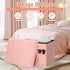 300 lbs, 17x13x13IN Storage Ottoman, Folding Ottoman Foot Rest Stool with Thicker Furry Padded Seat. Soft Fur Small