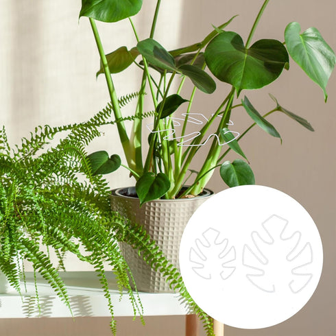 BOXOB 2pcs 2 Set Monstera Leaf Plant Support, Size Climbing Plant Stem Stand Hooks Ideal Monstera Stakes Grapple Pole