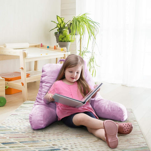 Clara Clark Reading Pillow for Kids & Teens with Shredded Memory Foam, Backrest Pillows for Reading, Watching