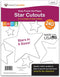 240 Pieces Star Cutouts, 2-Sided Card Stock Punch Out White Stars for DIY Craft Projects and Decorations
