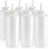 Restaurant Quality Plastic Squeeze Bottle, 12-Ounce, Set of 6, Clear, New Star