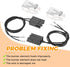 2 Pack WB2X8228 Wire Kit and Element Receptacle Replacement for GE Electric Hotpoint Kenmore Range Burners