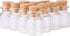24pcs Mini Glass Bottles with Cork Stoppers, 5ml DIY Art Crafts Storage Container for Wedding Decoration and Party