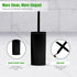 Bath Elements Set Toilet Bowl Brush for Bathroom with Holder | Modern Chic Designs Toilet Cleaner with Hidden Brush