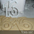 NUMBER 16 SWEET SIXTEEN BIRTHDAY COOKIE CUTTER, MADE IN USA, PR108-16