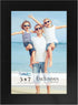 Icona Bay 5x7 Black Picture Frame - Sturdy Wood Composite Photo Frame, Table Top or Wall Mount, Exclusives Collection