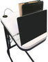 Leisure Space 18" 10" 24H Side Table SeetableSlot with USB Charging Ports CShaped Sofa Side Table with Device Slot